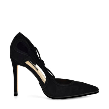 Famila Leather Bow d'Orsay Pumps