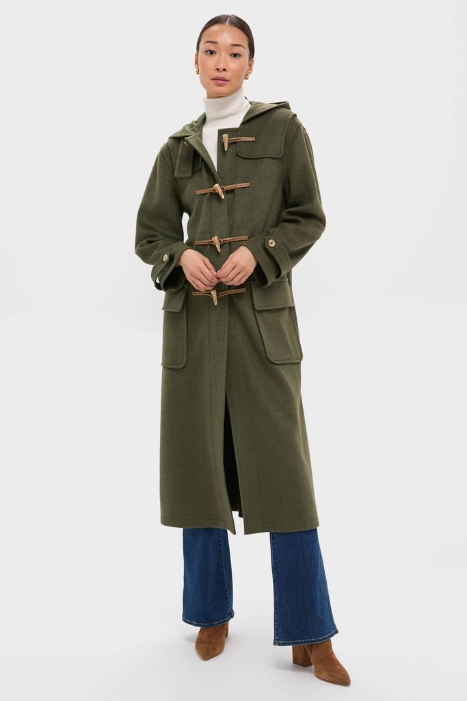 Olive Green Arthur Toggle Stadium Coat
