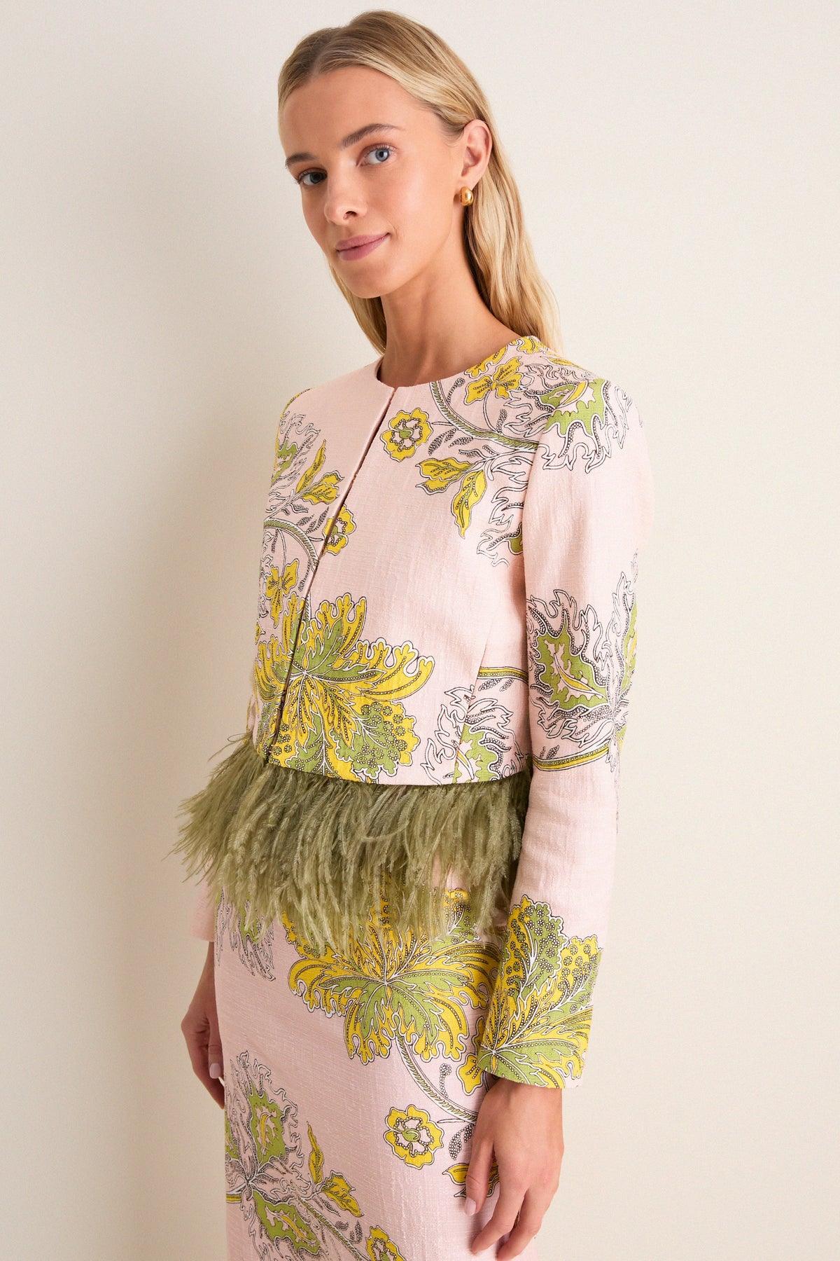 Swathe Bijoux Jacket with Feathers