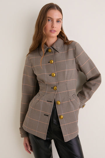 Khaki Multi Severine Coat