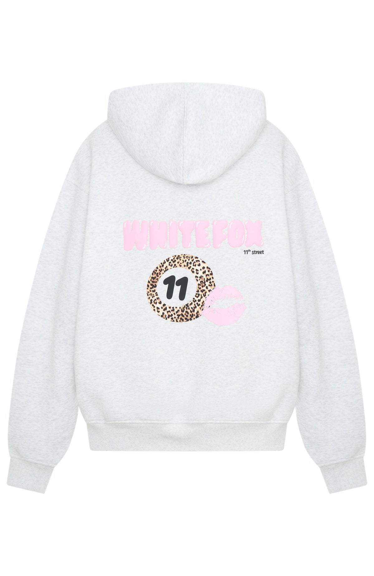 11th Street She's So Lucky Oversized Hoodie Leopard Splice
