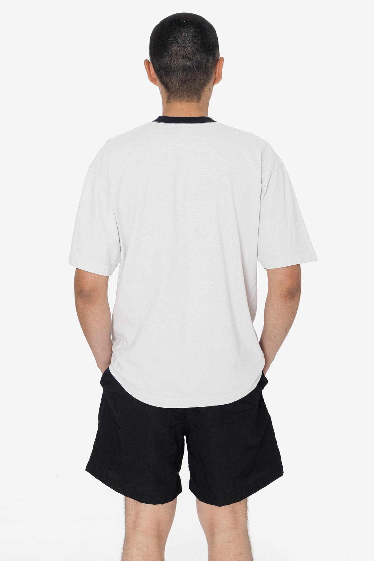 1801GDRIN - 6.5oz Garment Dye Crew Neck Ringer T-Shirt