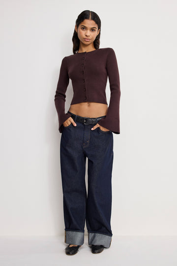 BELL SLEEVE KNIT CARDIGAN | BARK003