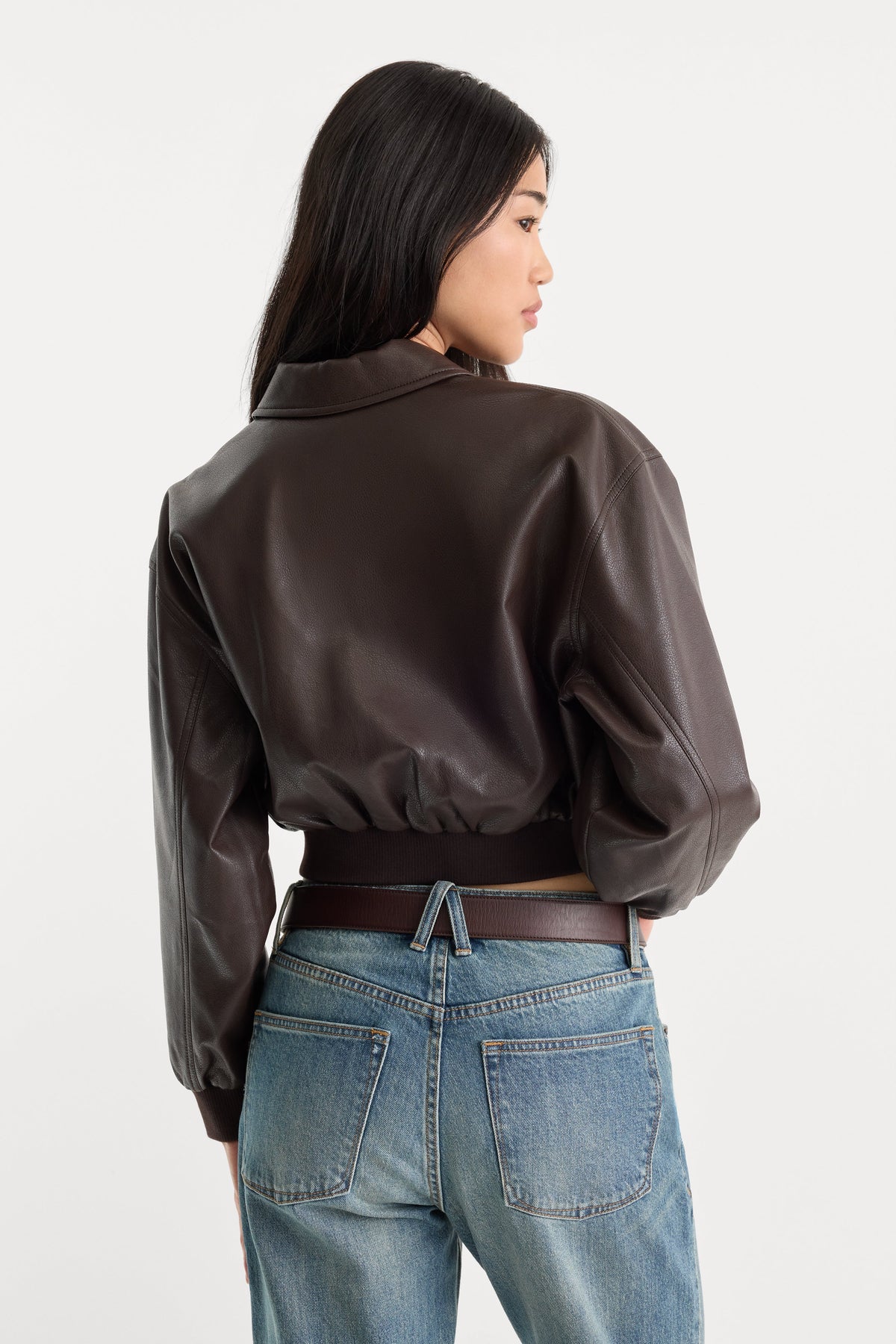 THE BETTER THAN LEATHER BOMBER JACKET | ESPRESSO