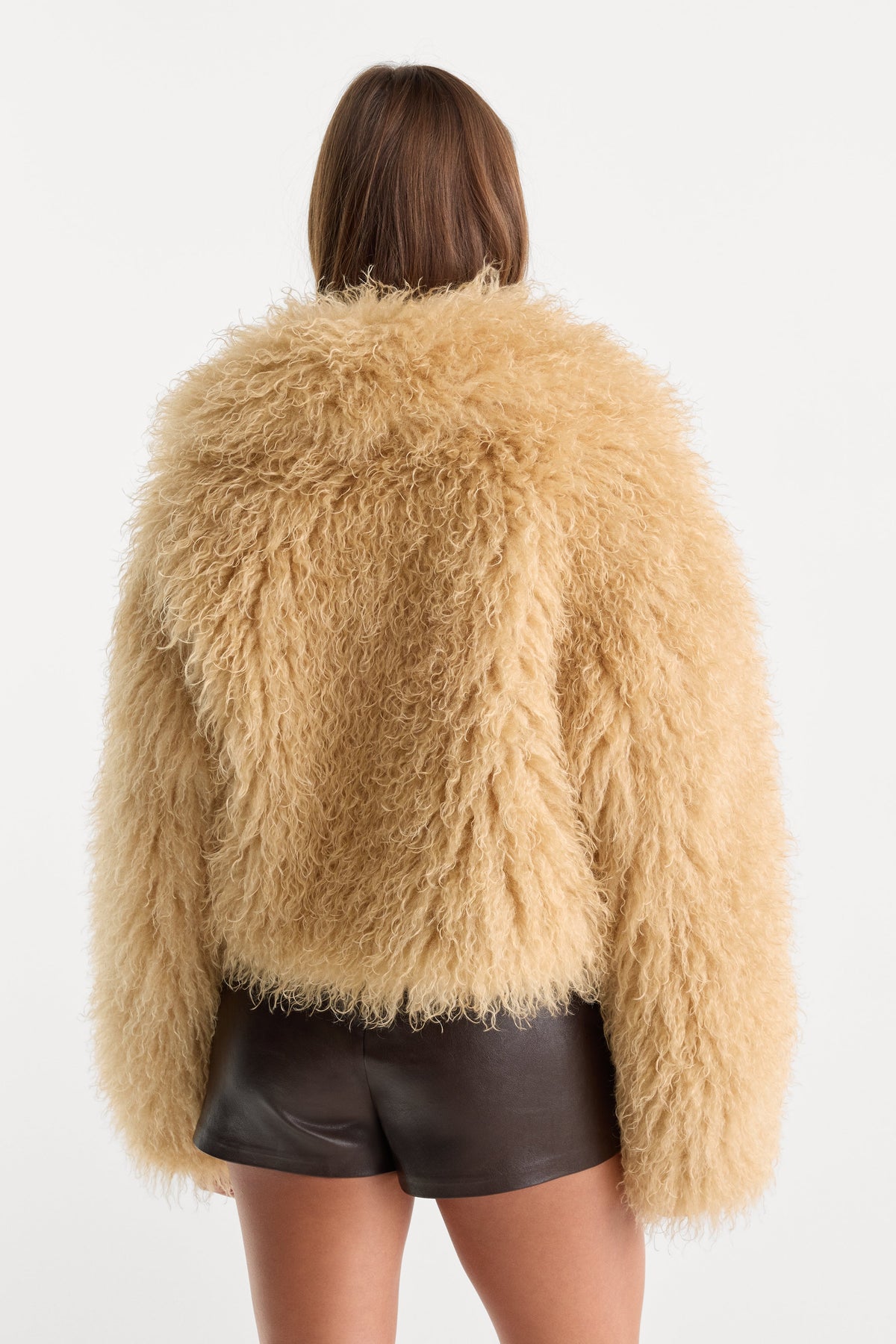 THE FAUX FUR COAT | SAND