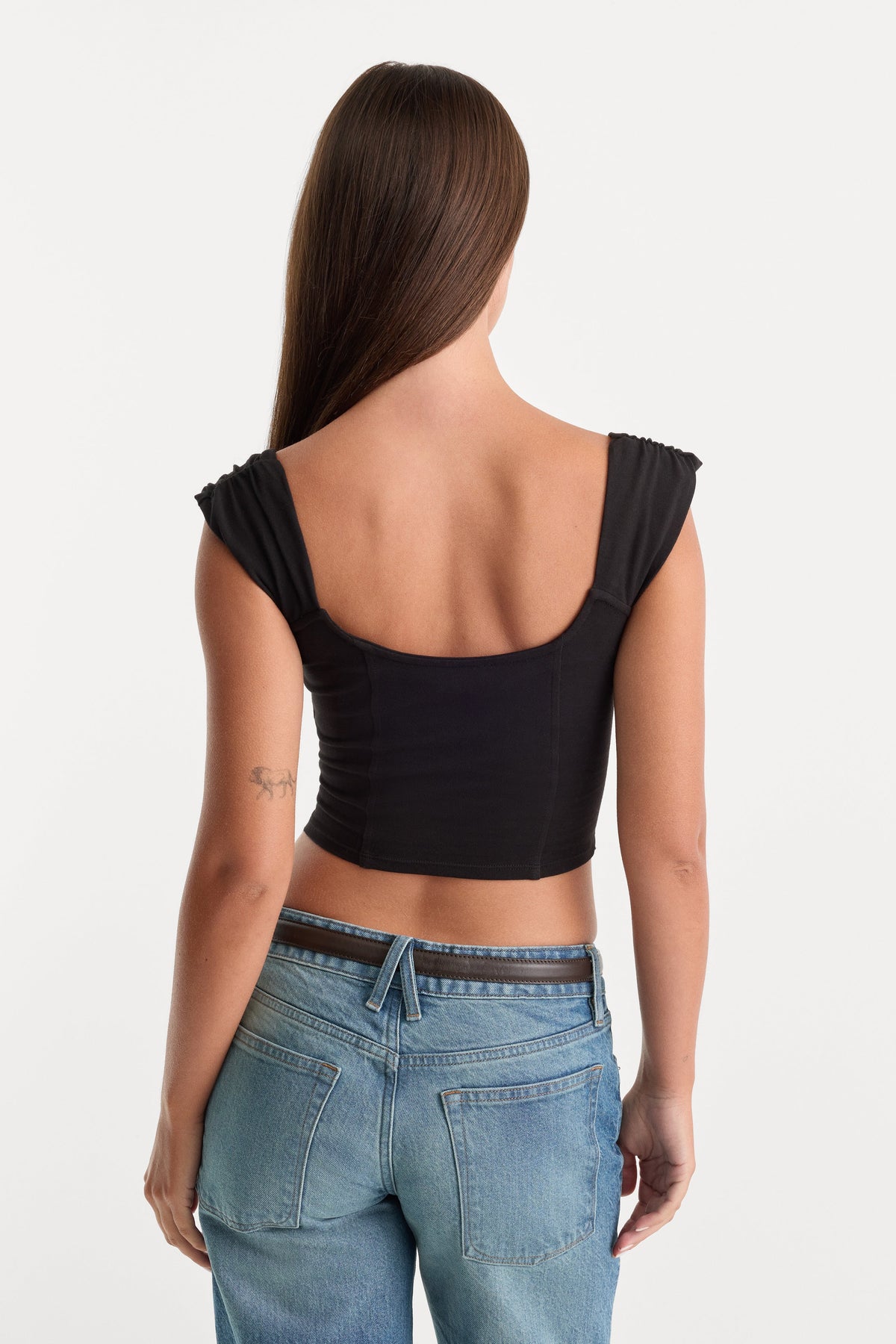 DOLLY SUPER STRETCH CORSET TOP | BLACK001