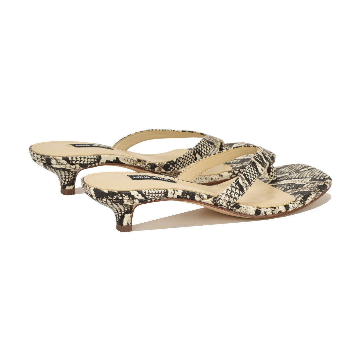 Cassa Thong Kitten Heel Sandals