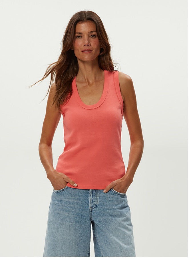 BRYNN SCOOP NECK MUSCLE TANK