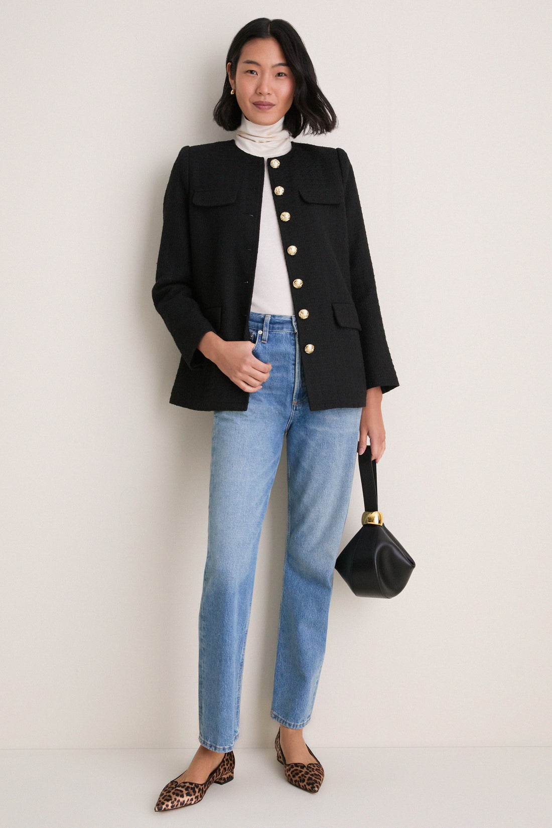 Black Tweed Jennings Jacket