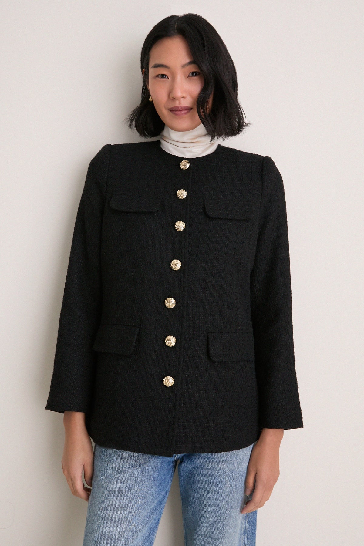 Black Tweed Jennings Jacket