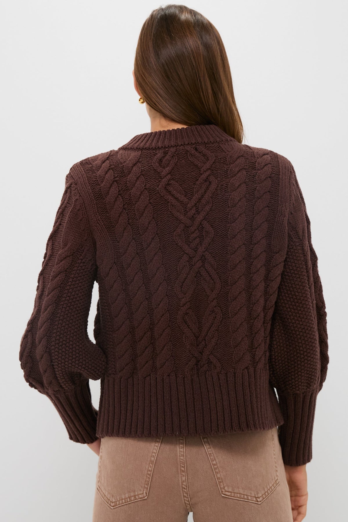 Brown Cotton Colette Cardigan