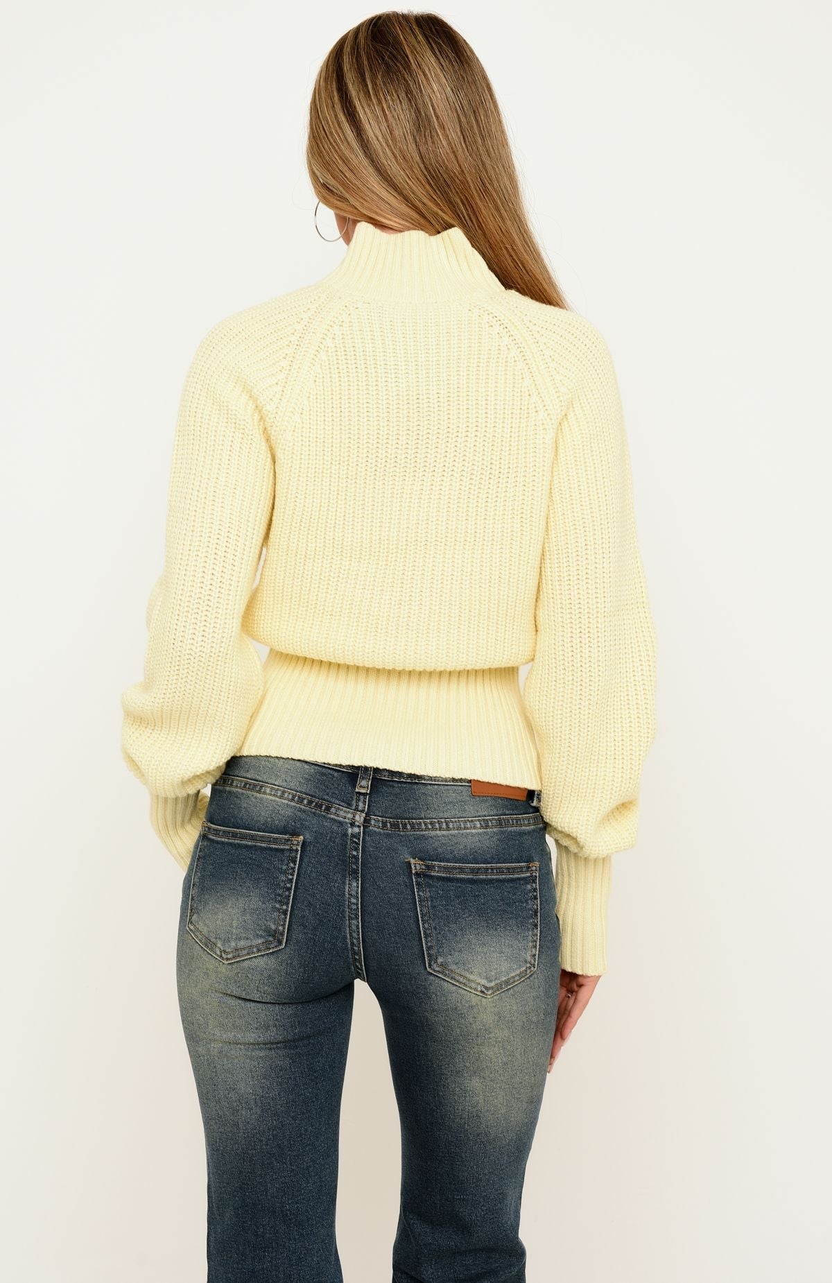 Yelena Knit Cardigan Lemon