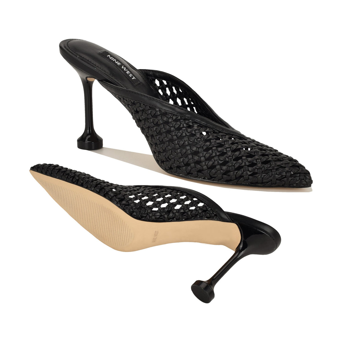 Grasso Woven Mule Pumps