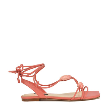 Niraa Ankle Wrap Flat Sandals