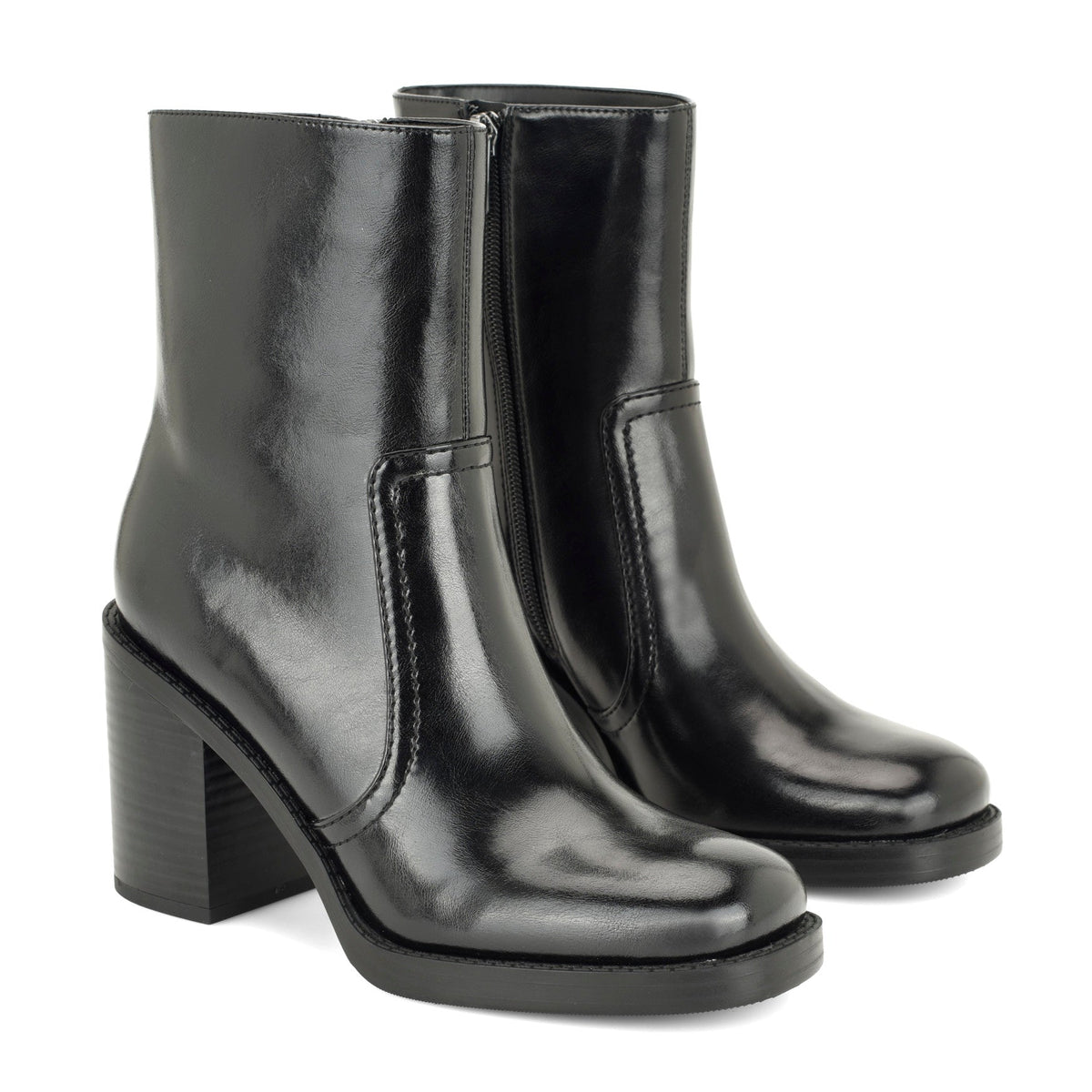 Boston Block Heel Booties