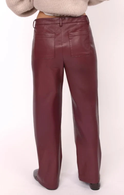 NIGHT VISION FAUX LEATHER PANTS