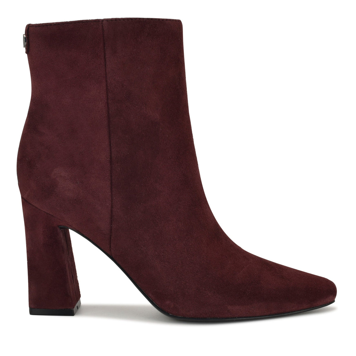 Reraye Block Heel Ankle Leather Booties