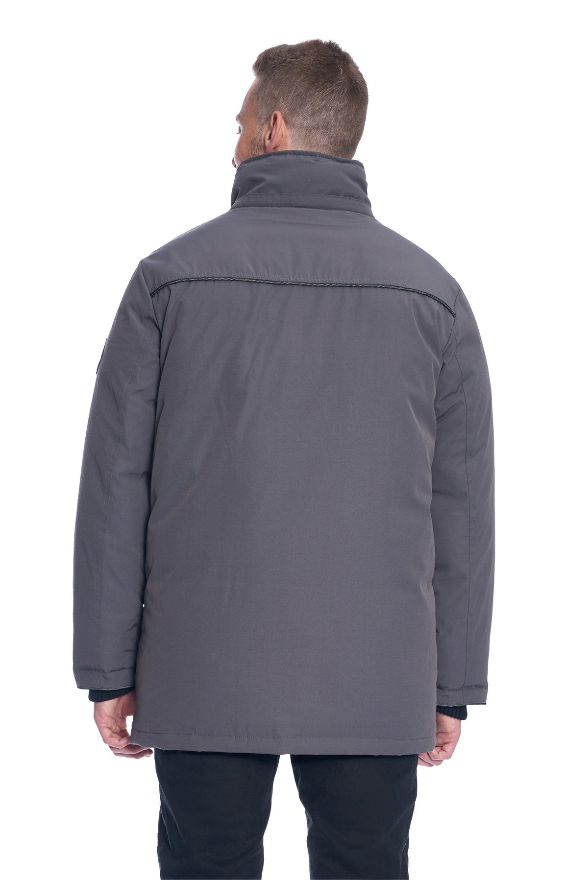 FRASER | MEN'S VEGAN DOWN (RECYCLED) PARKA, DARK GREY