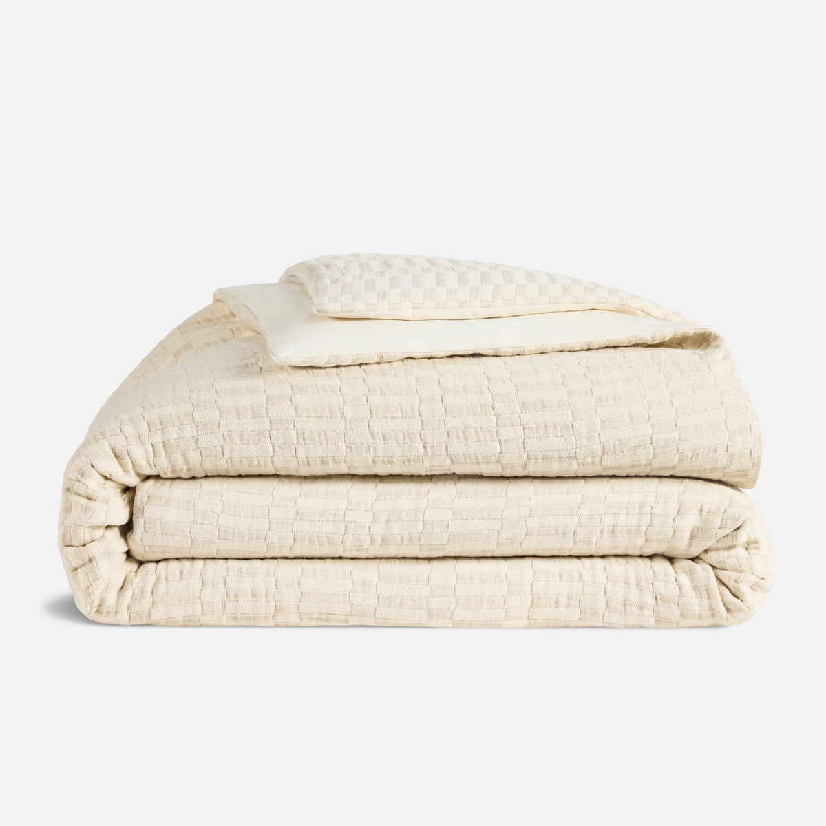 Woven Checkerboard Duvet Cover - Last Call