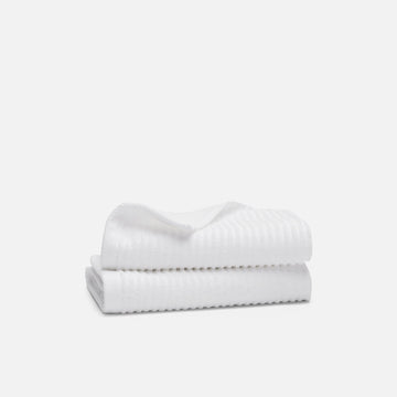 Ribbed Cotton TENCEL™ Hand Towels Set of 2