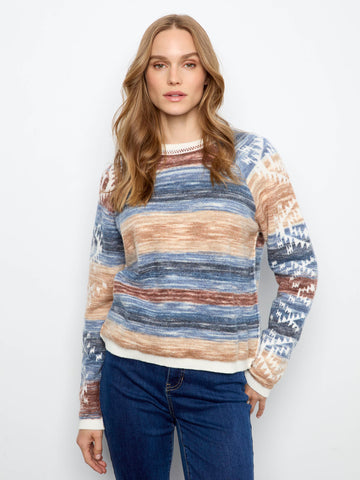 Reversible Raglan Sweater - Lake Tahoe