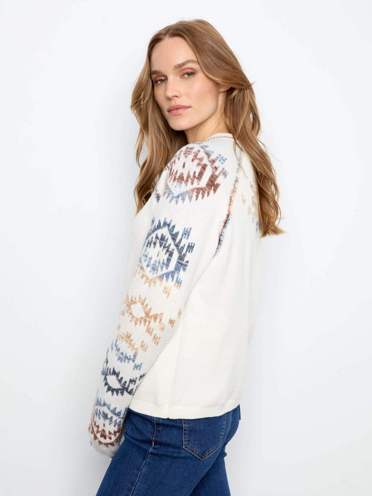 Reversible Raglan Sweater - Lake Tahoe
