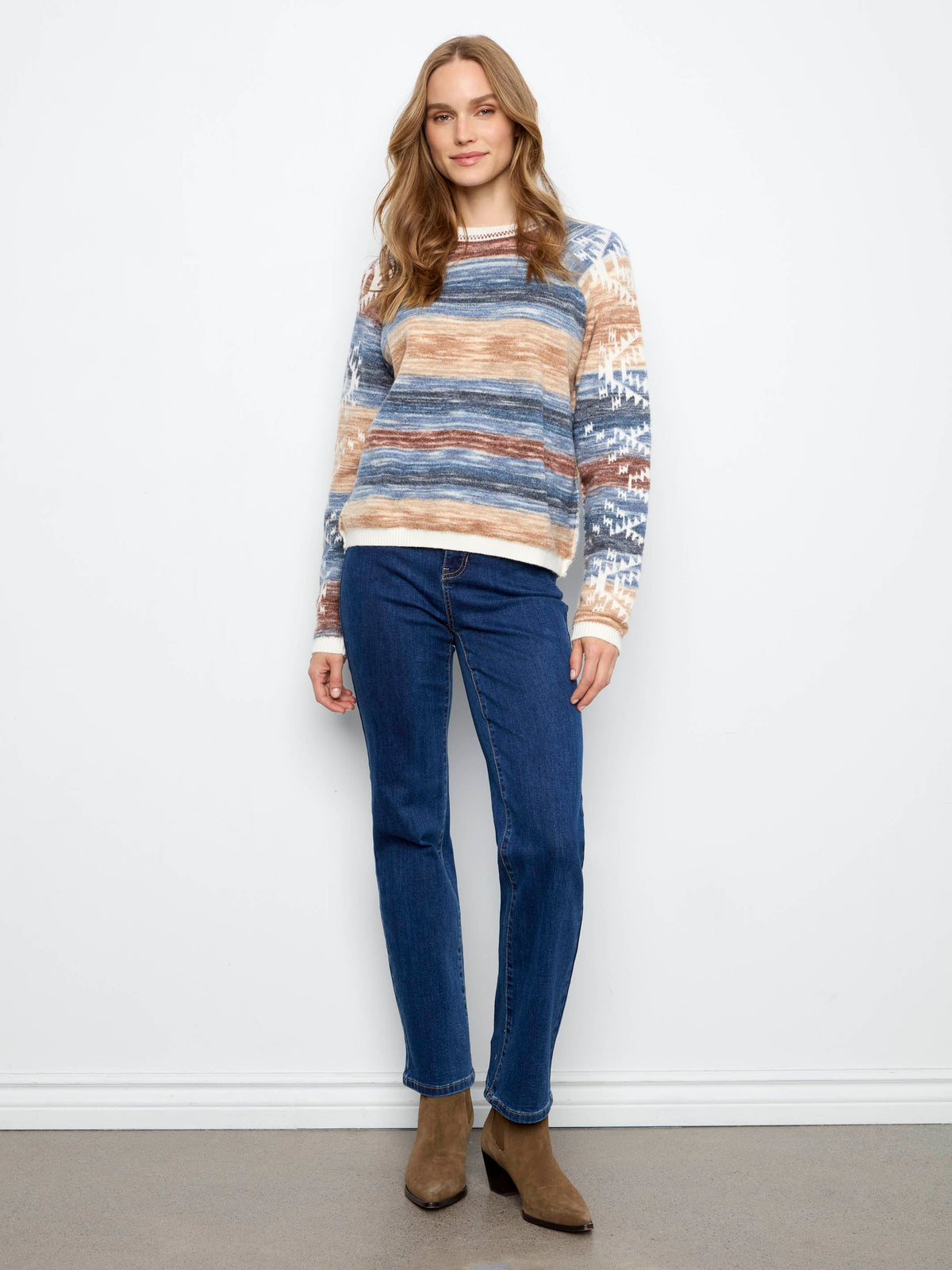 Reversible Raglan Sweater - Lake Tahoe