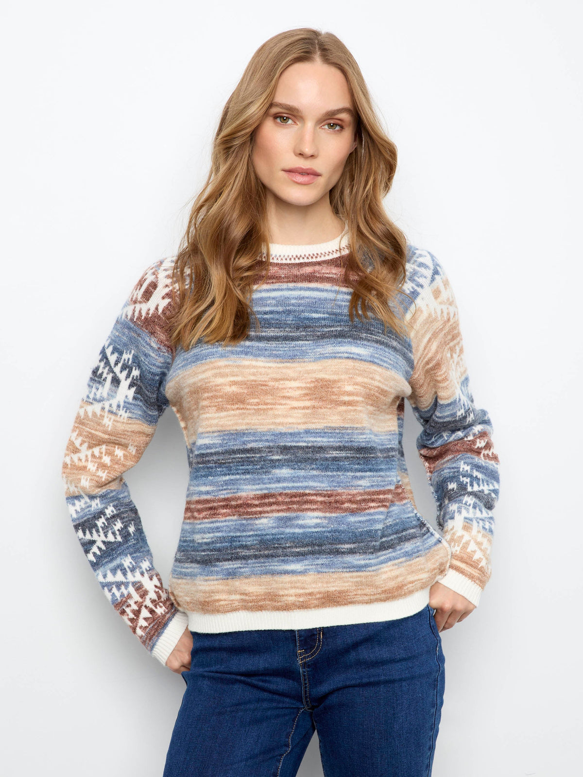 Reversible Raglan Sweater - Lake Tahoe