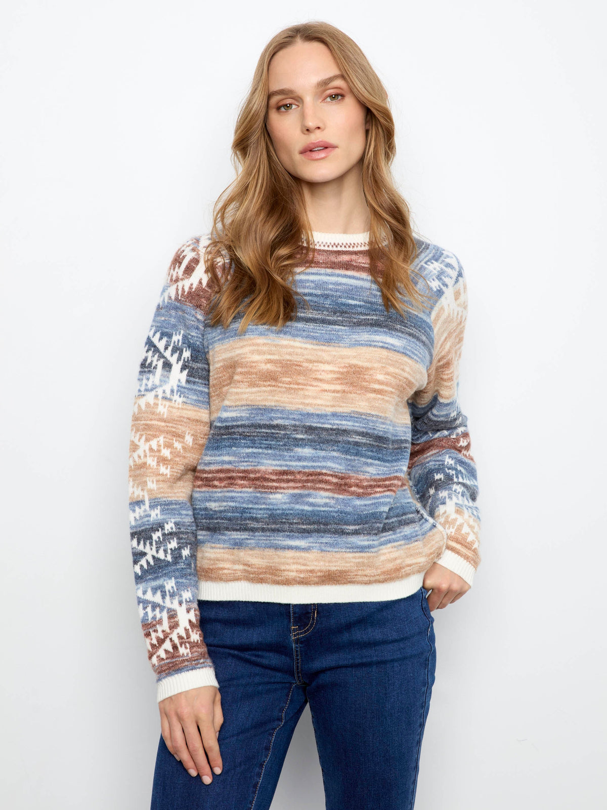 Reversible Raglan Sweater - Lake Tahoe
