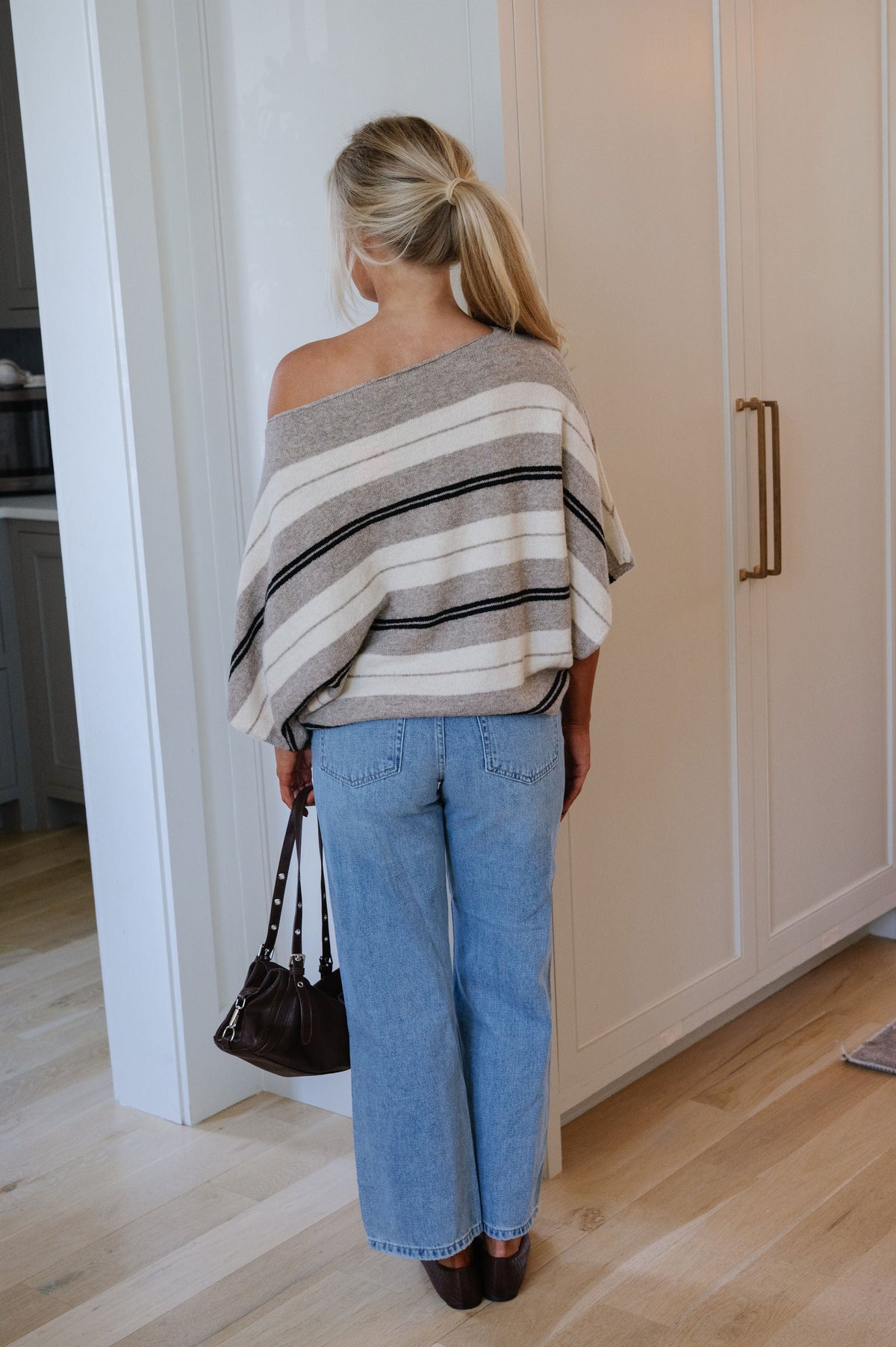Veda Stripe Dolman Knit Top