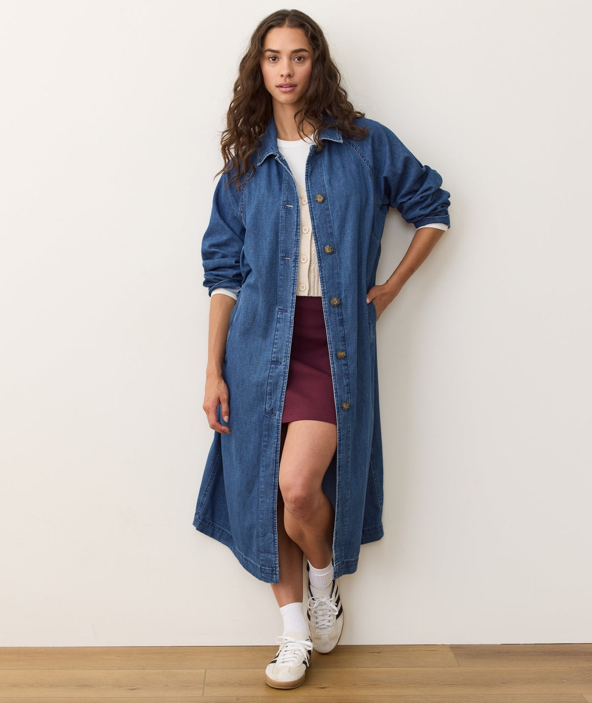 Hayes Denim Trench Coat