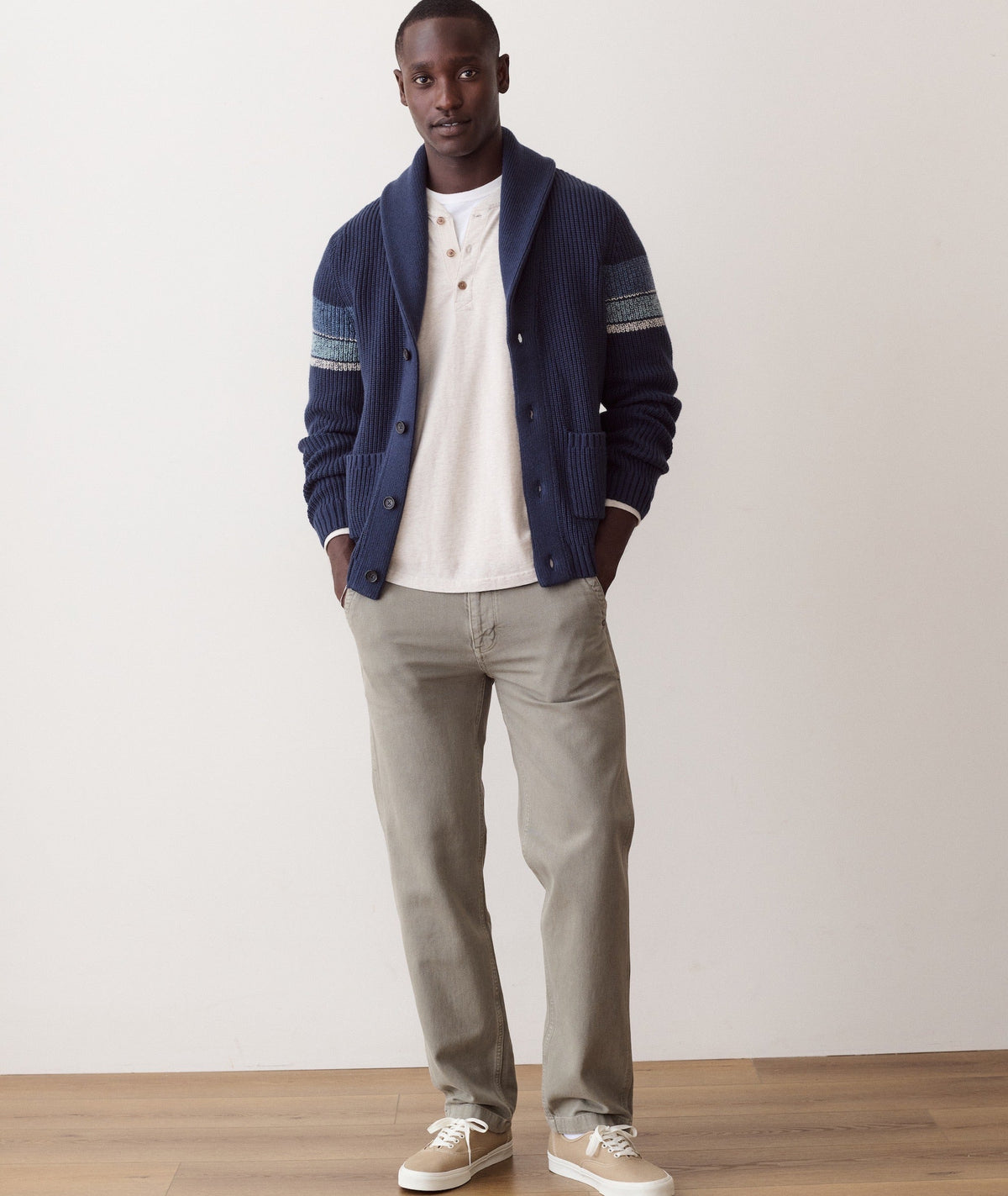 Varsity Shawl Cardigan