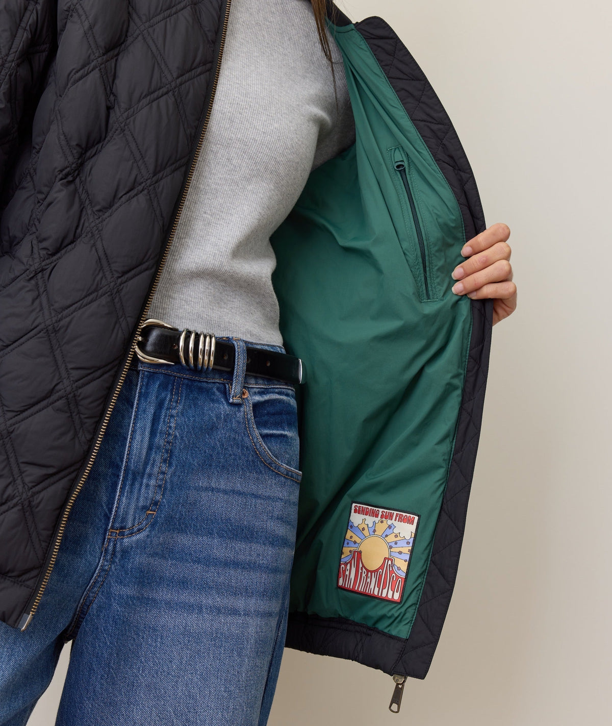 Marina Quilted Oversized Bomber