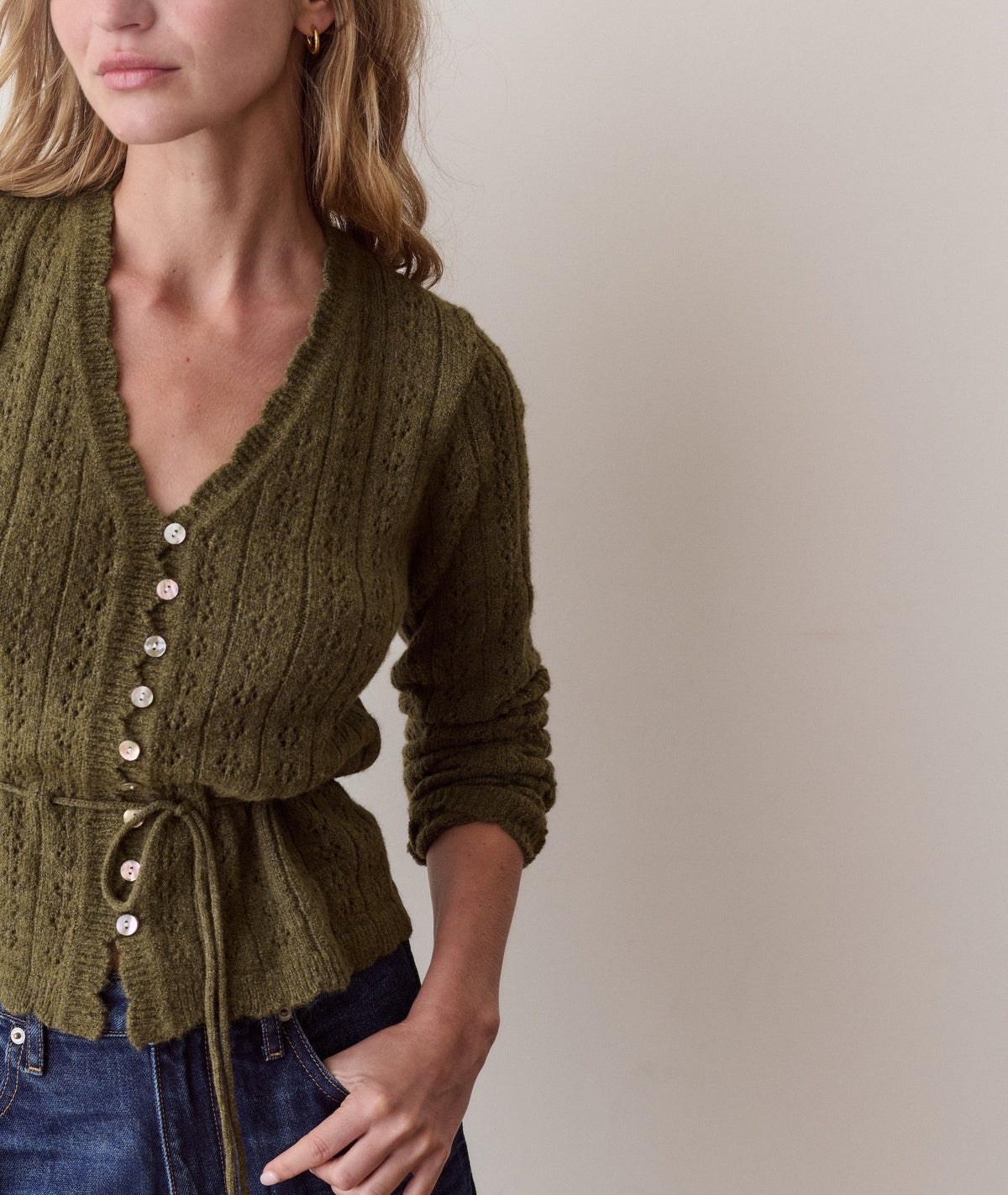 Sophie Pointelle Cardigan