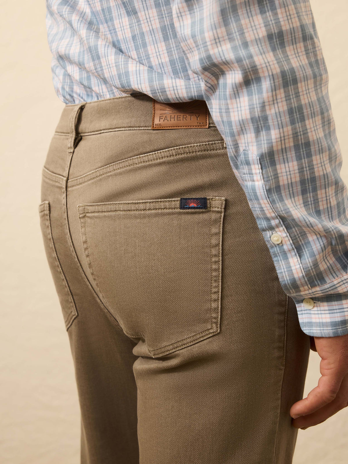 Stretch Terry 5-Pocket Pant - Driftwood