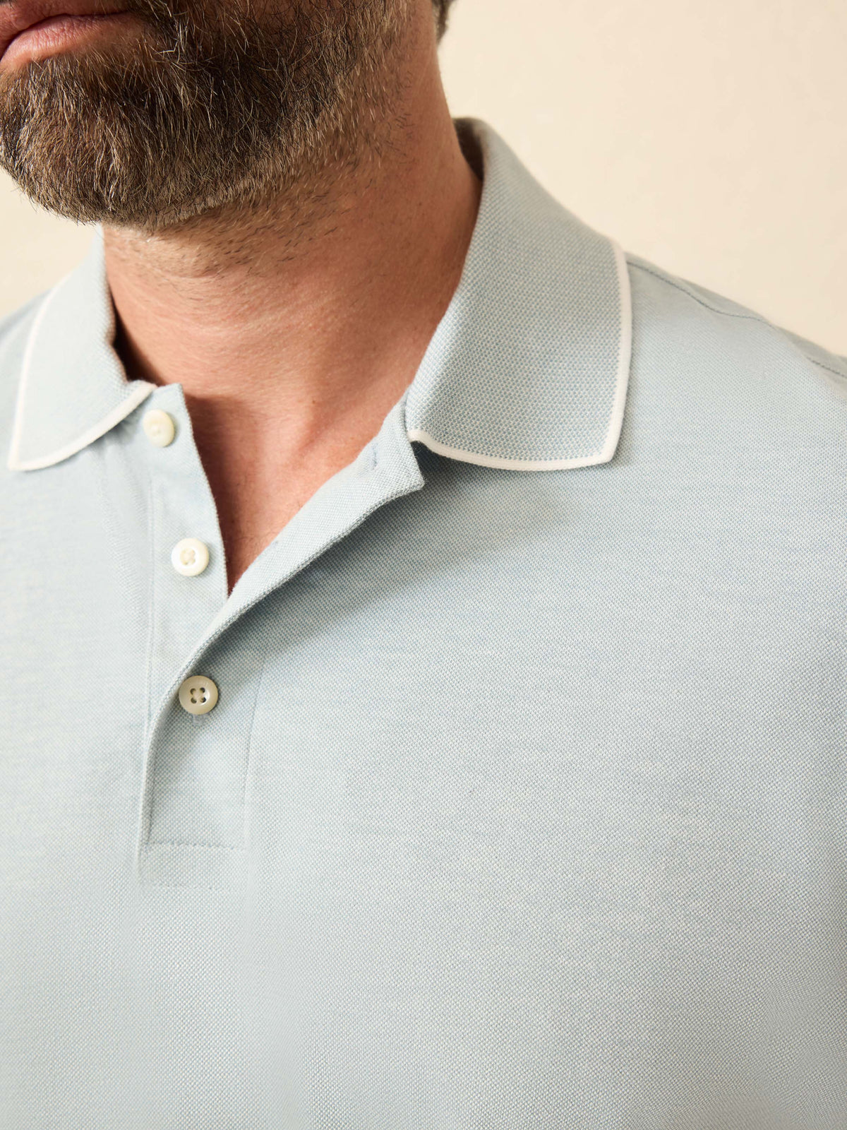 Short-Sleeve Movement Pique Polo - Huron Blue Melange