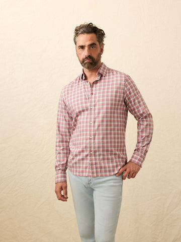 The Movement Shirt - Red Charcoal Plaid