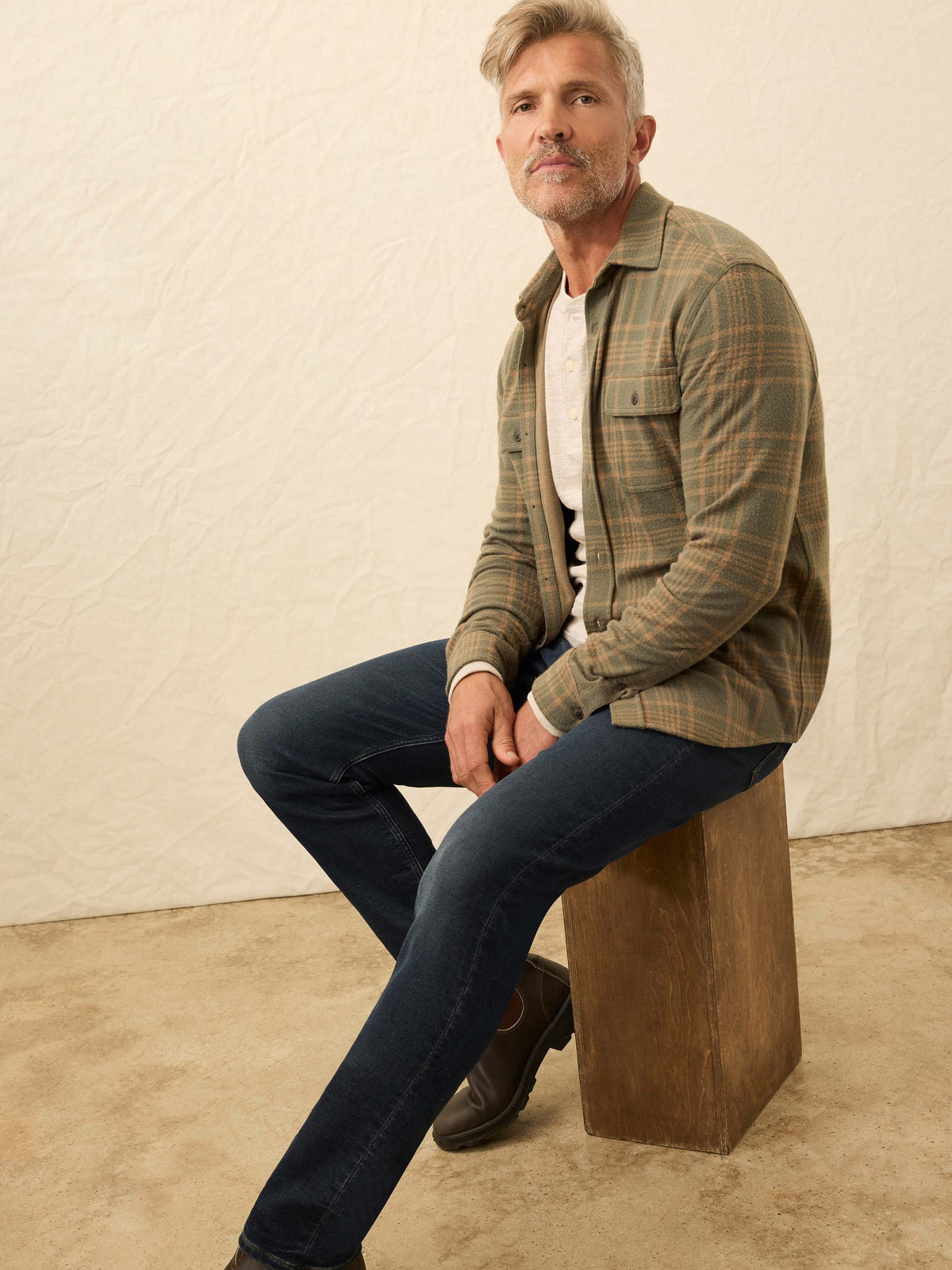 Legend Sweater Shirt - Woodland Olive Plaid