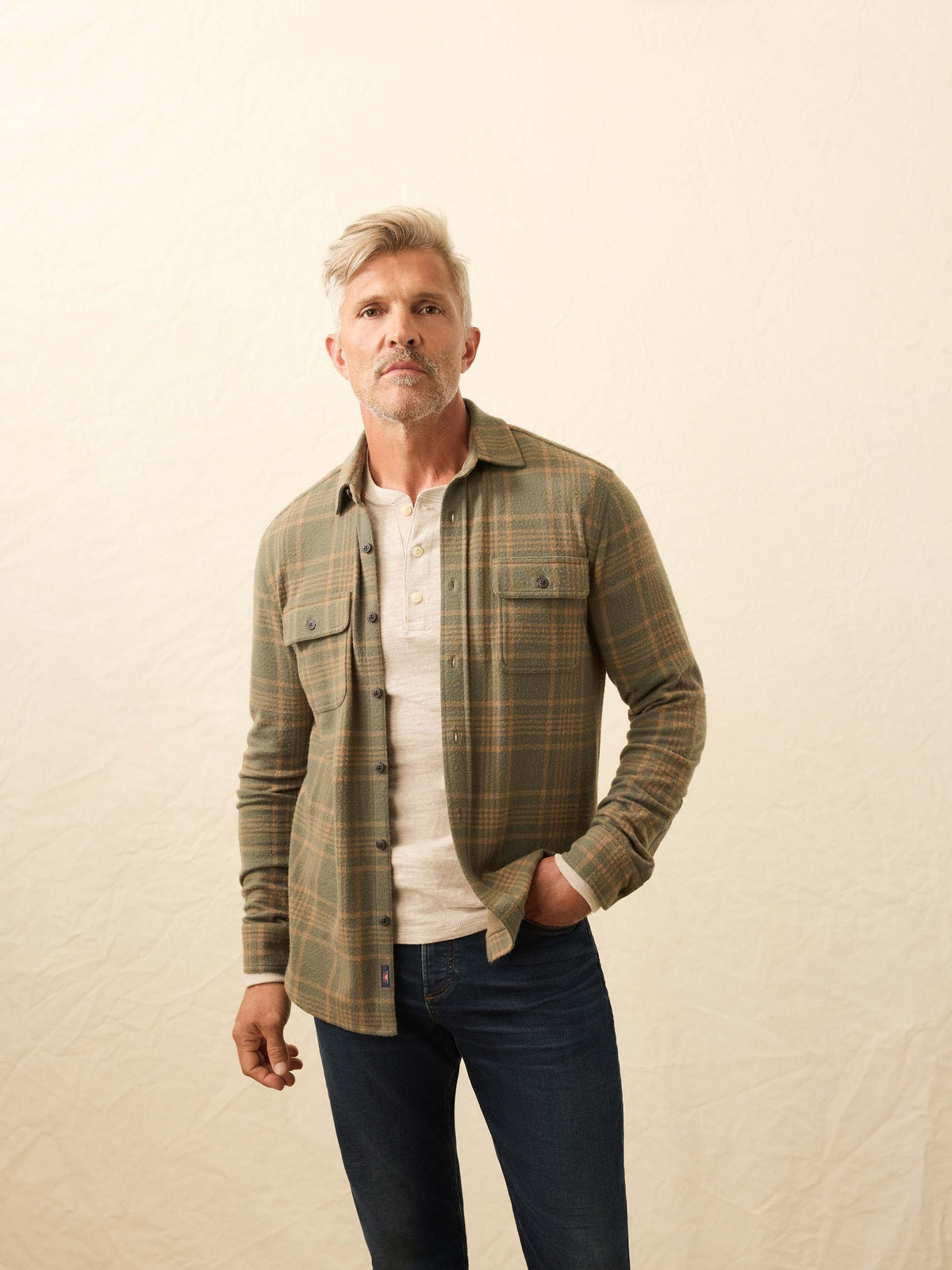 Legend Sweater Shirt - Woodland Olive Plaid