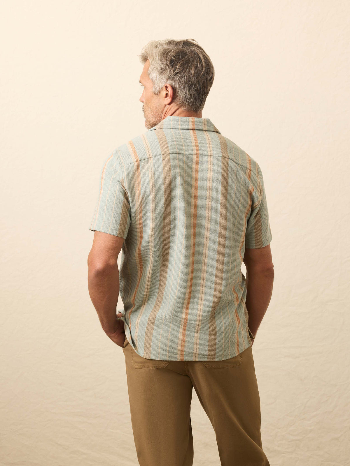 Short-Sleeve Oasis Shirt - Sequoia Lake Stripe