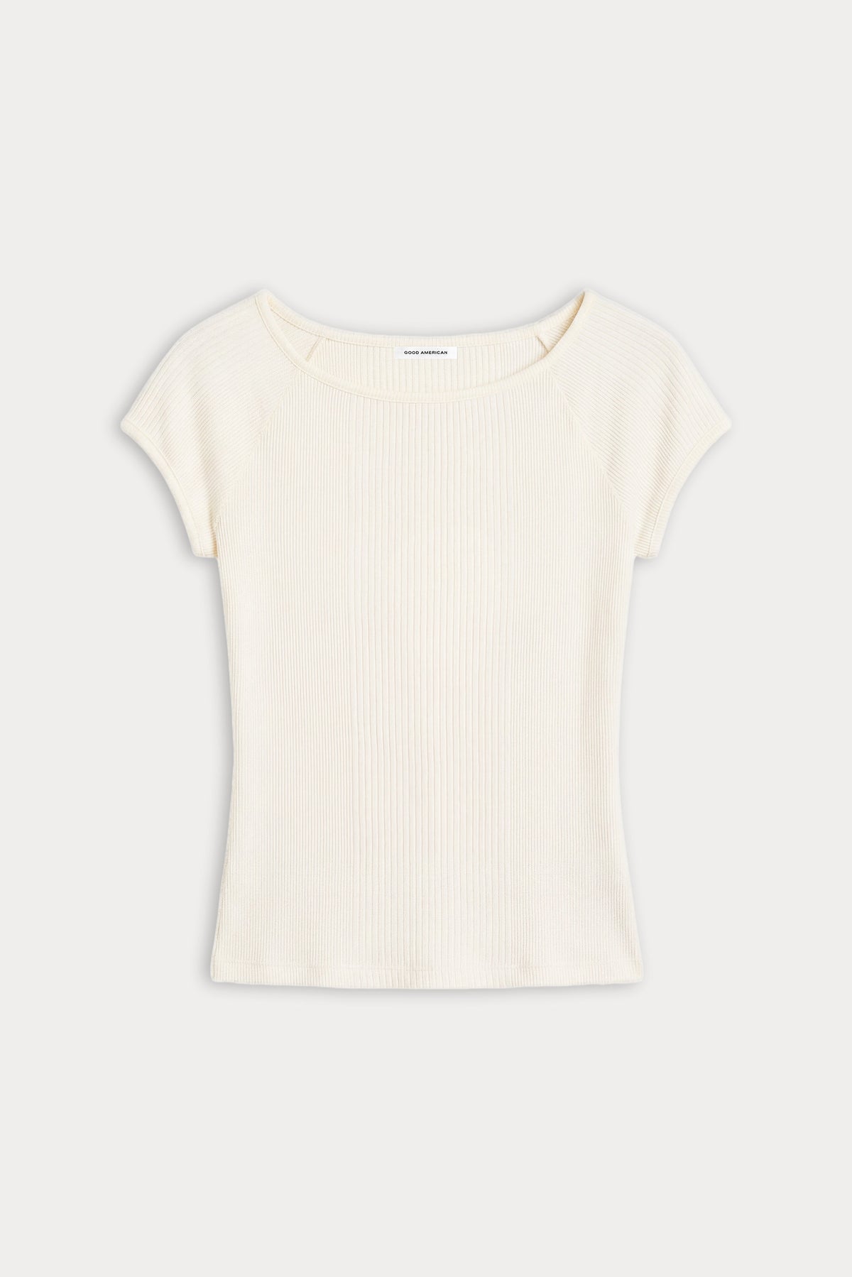 THE VARIEGATED RIB TOP | CHALK