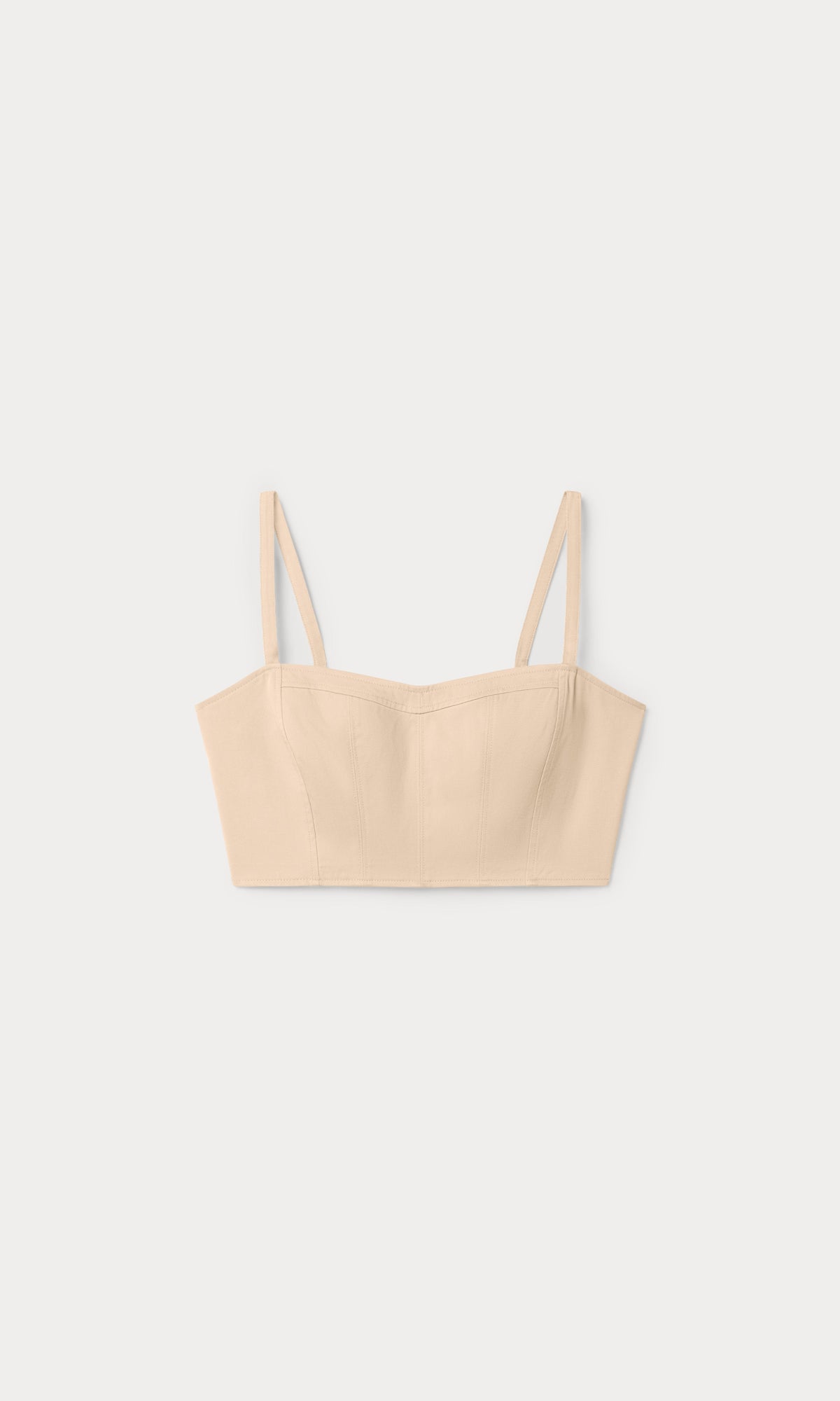 THE BUSTIER TOP | LIGHT TAUPE