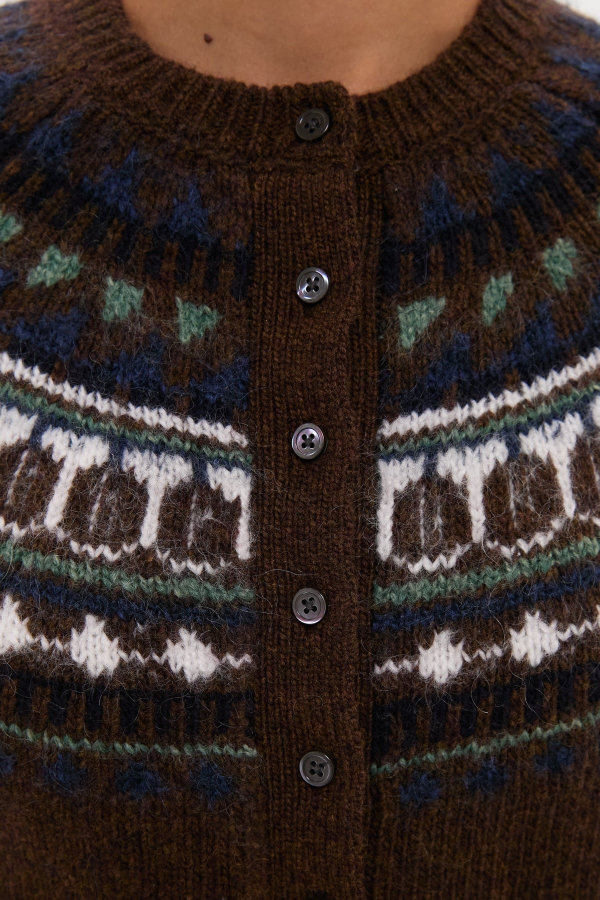Chestnut Charlotte Wool Fairisle Sweater