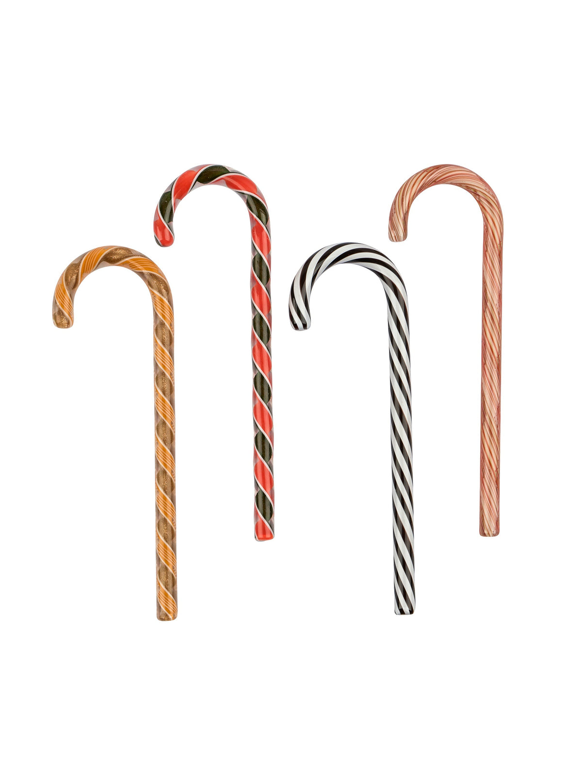 Hand Blown Glass Candy Canes