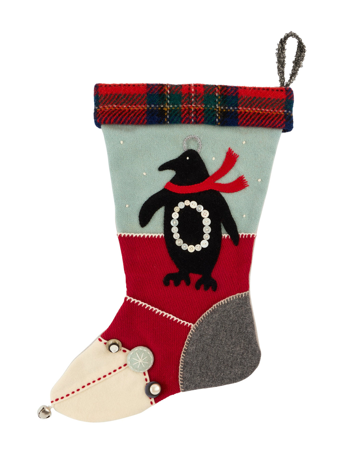 Heirloom Penguin Wool Stocking