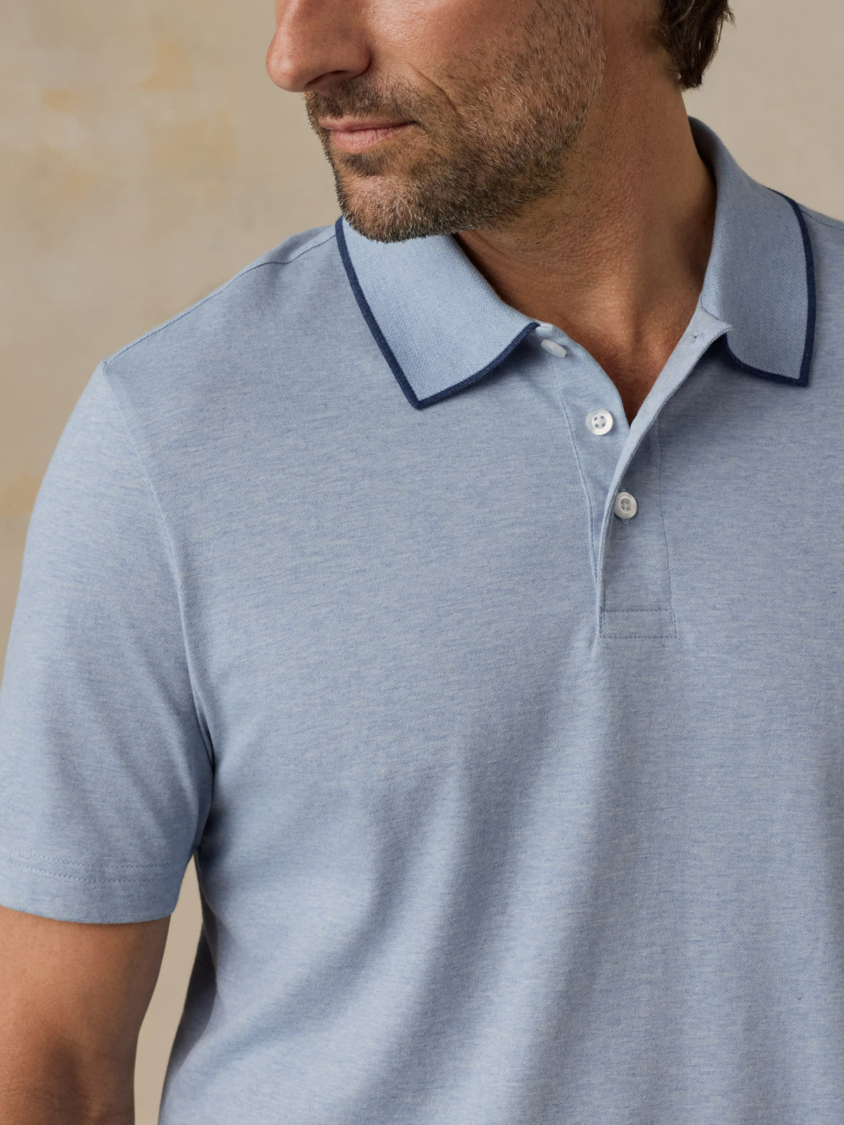 Short-Sleeve Movement Pique Polo - Inland Creek Melange