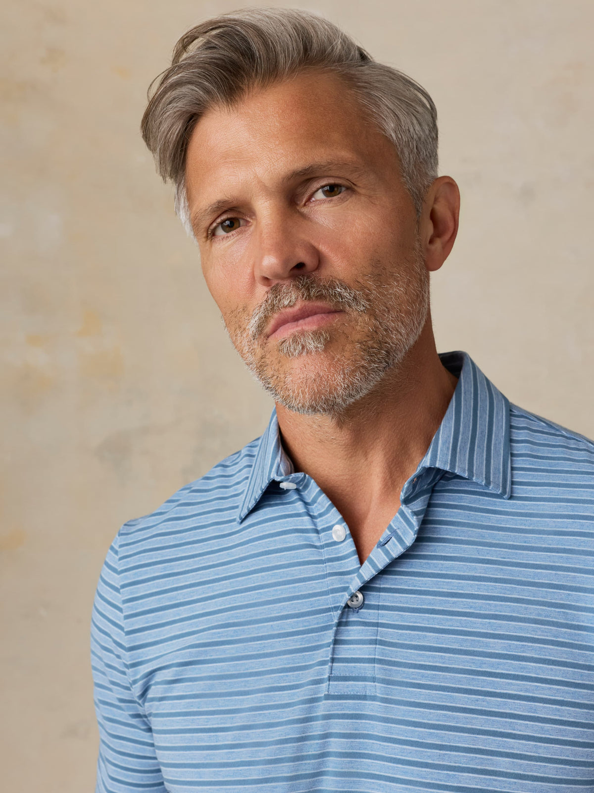 Short-Sleeve Movement Polo - Creek Falls Stripe