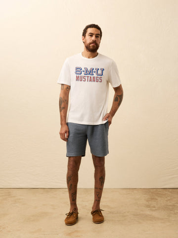 Southern Methodist University Sunwashed Regenerative Pocket Tee - White