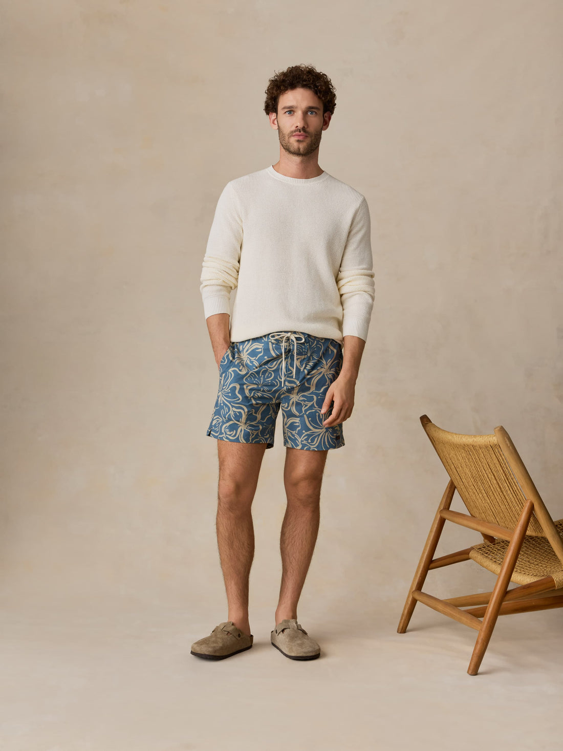 All Day Boardshort - Aqua Sand Blossom