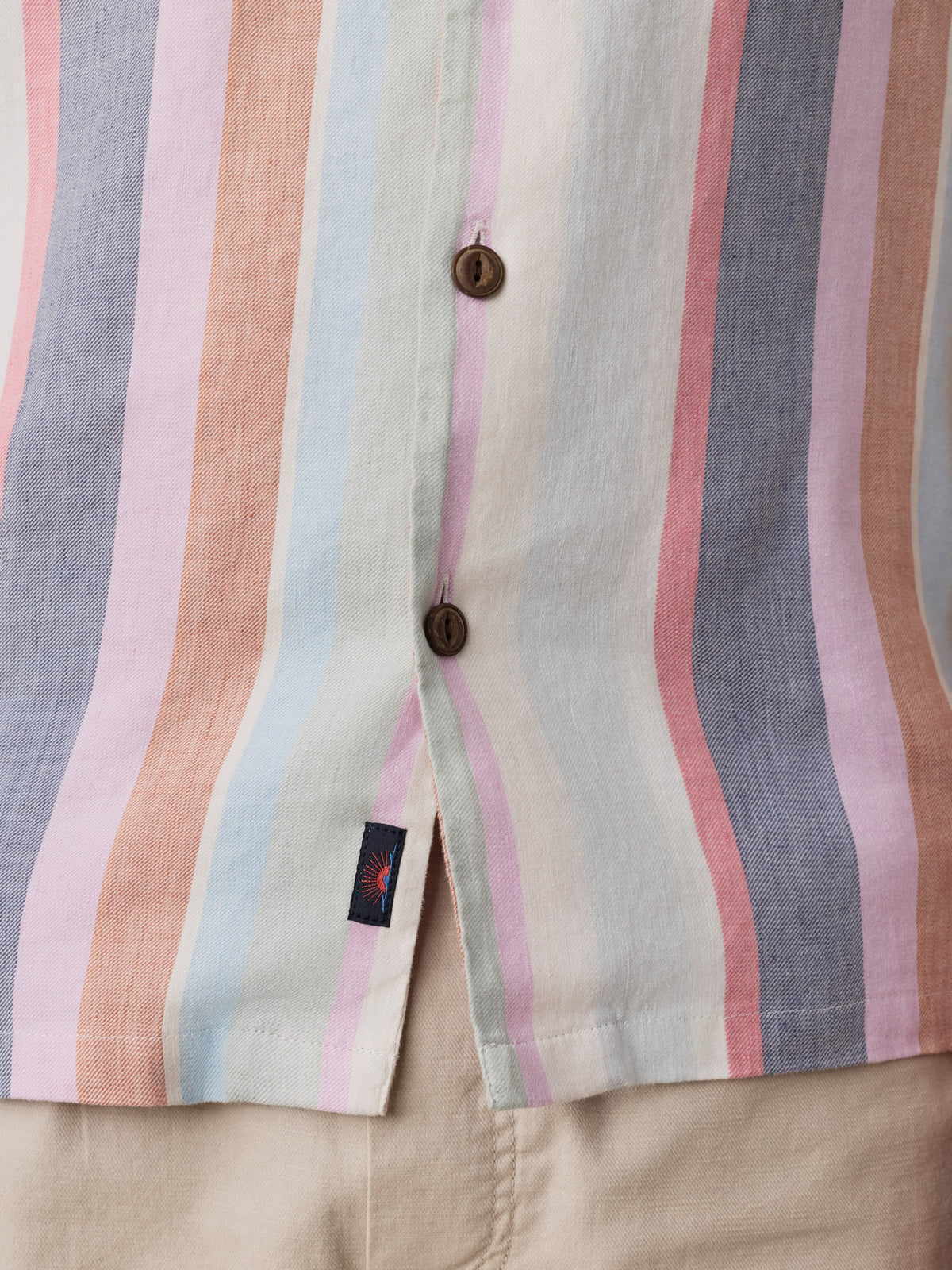 Short-Sleeve Breeze Camp Shirt - Summer Skies Stripe